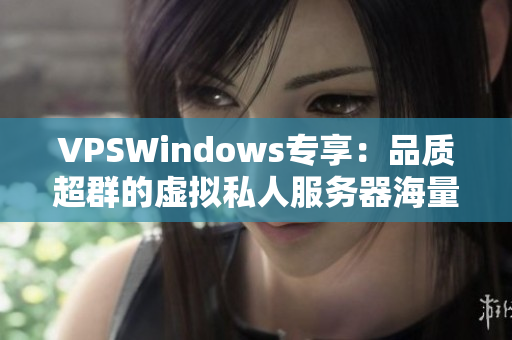 VPSWindows專享：品質(zhì)超群的虛擬私人服務(wù)器海量?jī)?yōu)勢(shì)