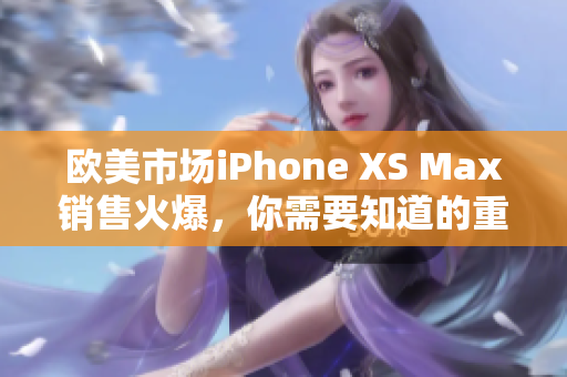 歐美市場iPhone XS Max銷售火爆，你需要知道的重要信息