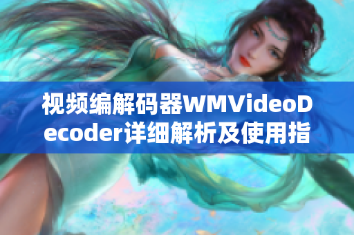 視頻編解碼器WMVideoDecoder詳細(xì)解析及使用指南