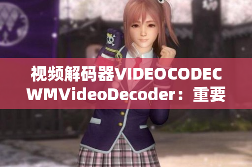 視頻解碼器VIDEOCODECWMVideoDecoder：重要的影響力和作用