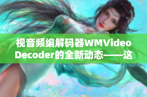 視音頻編解碼器WMVideoDecoder的全新動(dòng)態(tài)——這是什么？