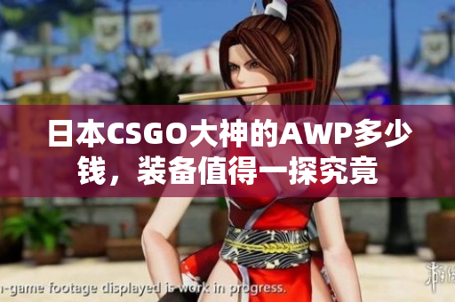 日本CSGO大神的AWP多少錢，裝備值得一探究竟