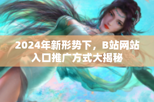 2024年新形勢下，B站網(wǎng)站入口推廣方式大揭秘