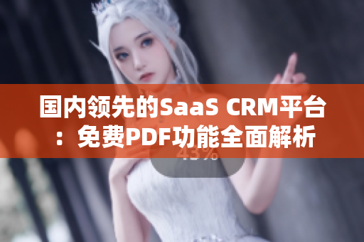 國內(nèi)領(lǐng)先的SaaS CRM平臺：免費PDF功能全面解析