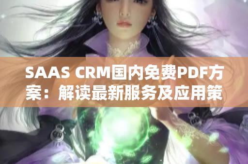 SAAS CRM國(guó)內(nèi)免費(fèi)PDF方案：解讀最新服務(wù)及應(yīng)用策略