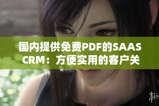 國(guó)內(nèi)提供免費(fèi)PDF的SAAS CRM：方便實(shí)用的客戶關(guān)系管理解決方案