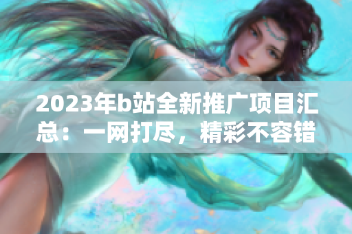 2023年b站全新推廣項目匯總：一網(wǎng)打盡，精彩不容錯過