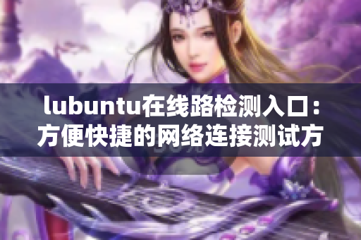 lubuntu在線路檢測(cè)入口：方便快捷的網(wǎng)絡(luò)連接測(cè)試方法